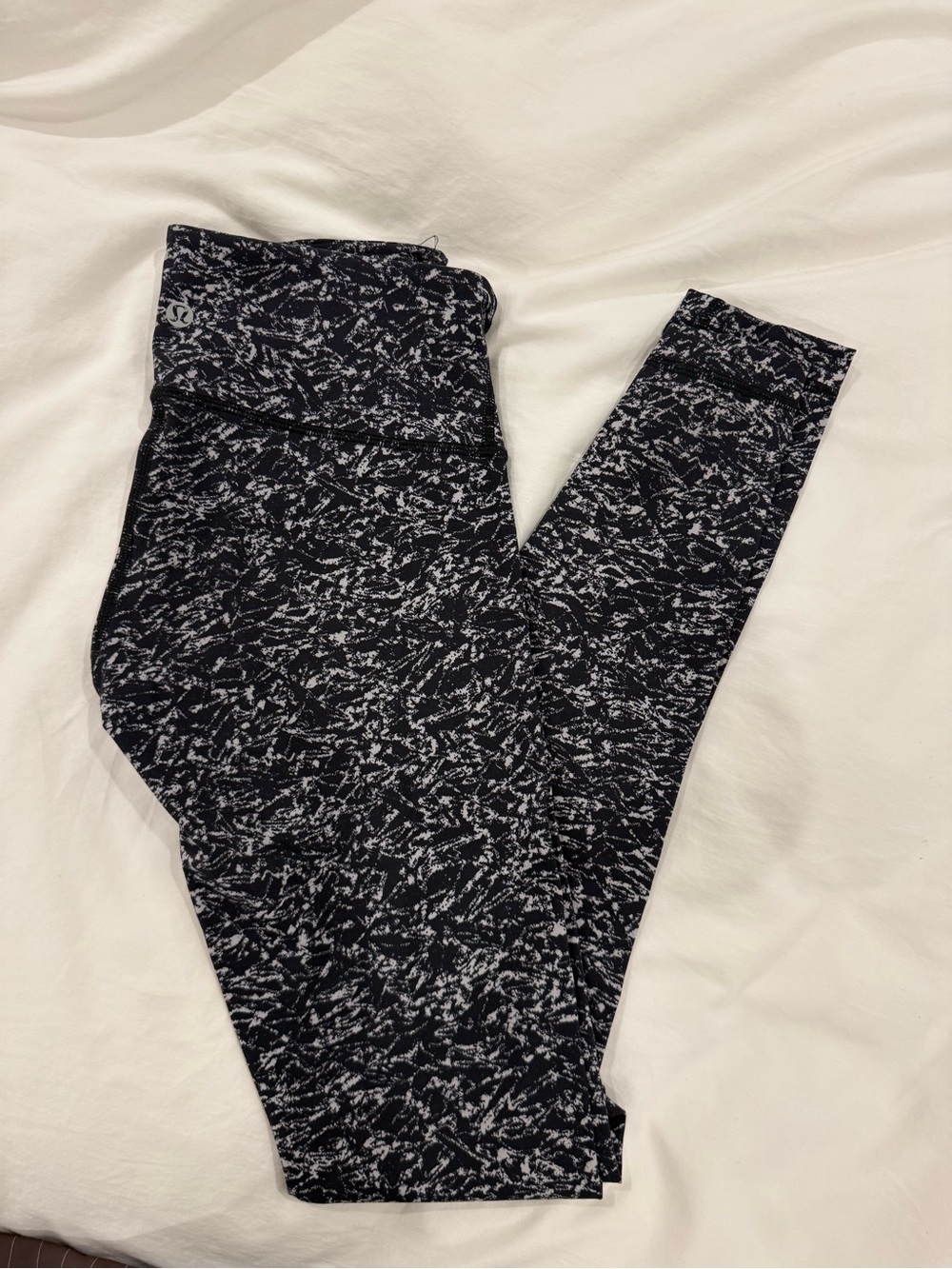 Lululemon Athletica Black & White Patterned Leggings